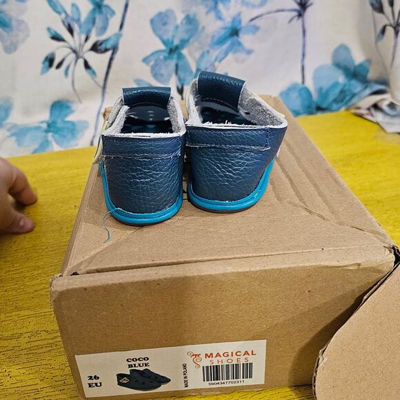Magical Shoes Children's Barefoot Shoes Coco Blue EU 26 US Kid 10 NEW NEVER WORN - Picture 3 of 6